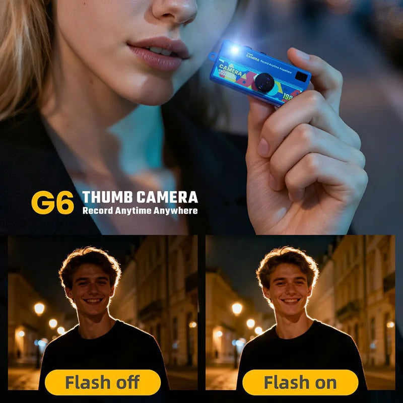 Thumb Camera flash off and flash on comparison