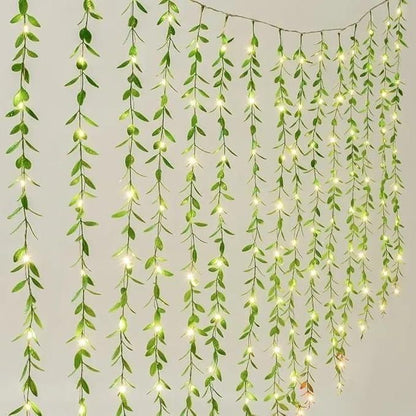 Green Leaf Artificial Curtain LED 200 LEDs, 8 Modes