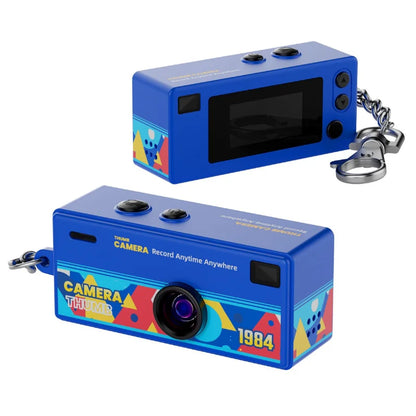 Thumb Camera in blue, front and back
