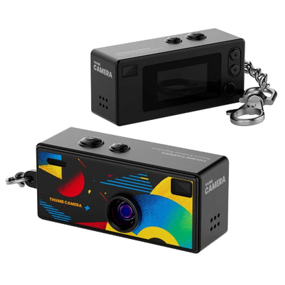 Thumb Camera in black, front and back