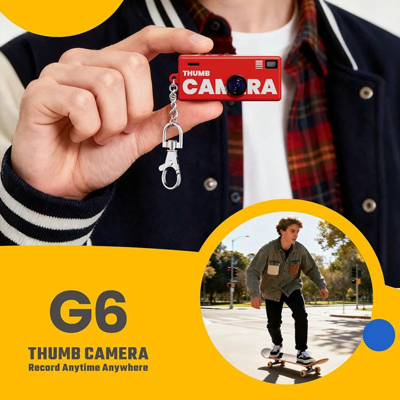 Thumb Camera held in hand on its keyring clip