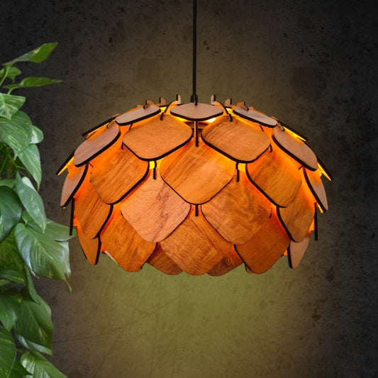 Wooden Chandelier Wall Lamp